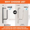 2x4 Door Barricade Brackets Heavy Duty Upgraded Door Bar Holder