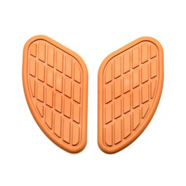 Motorcycle Tank Side Pads | Anti-Slip & Scratch Resistant | Double Sided Tape Installation | Knee Grip Side Protectors Custom Yamaha Suzuki Honda Kawasaki Left and Right Set (Camel)