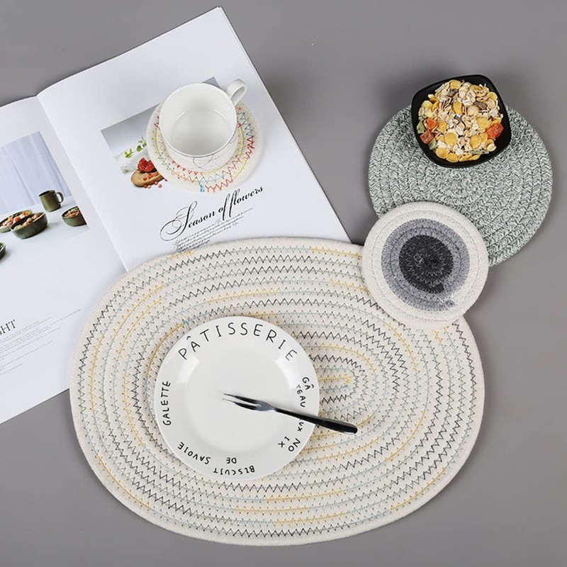 MinniLove European Coasters Water Absorption Insulation Pad Placemat Trivet Washable