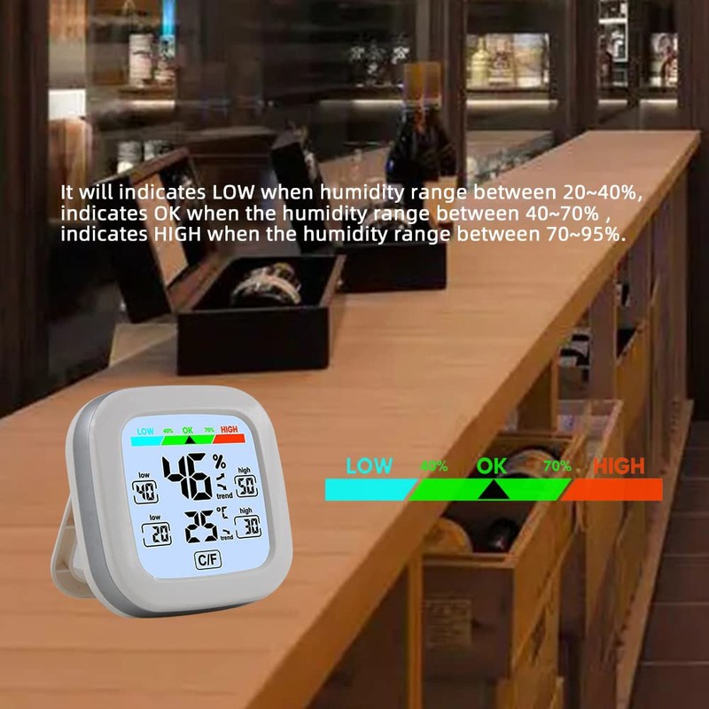 Geevorks Indoor Electronic Hygrometer & Thermometer Digital Temperature Humidity Meter
