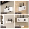 Wall Router Storage Box White WLAN Box Router Shelf TV