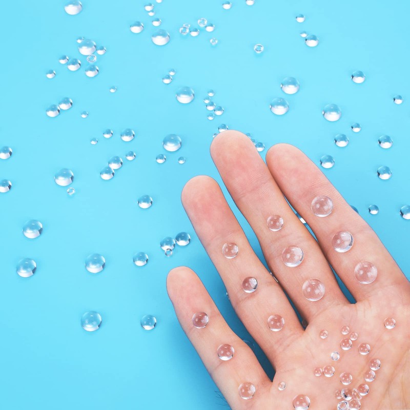 700 Pieces Clear Dewdrop Water Droplets Embellishments Round Clear Dew
