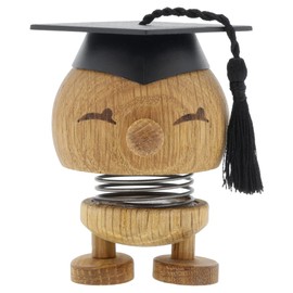 Hoptimist IQ Bimble Abi Gift Ideas, Graduation Gift, Passed Examination Gift, Graduation Decoration, Made of Wood, Student, 6.3 x 6 x 7.2 cm, Small, Oak