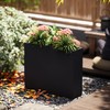 GSK Tall Black Metal Planter Box Divider Easy Assembly Modern