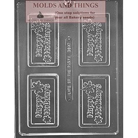 HAPPY HOLIDAYS BUSINESS CARD Chocolate Candy Mold With copywrited Molding Instruction - SET OF 2