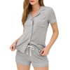BORN Womens Pajama Sets Shorts, Modal Pajama Set with Classic