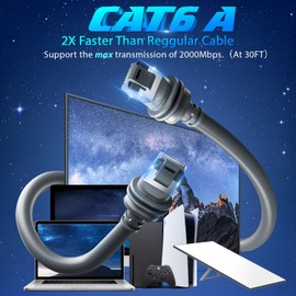 Starlink Cable 75FT - Starlink Cbale Gen 3 Up to 2000Mbps High-Speed Replacement V3 Cable, Weatherproof Outdoor Satellite Internet Accessory & Extension Cord for Starlink Gen3/Standard Dish - 75 FT