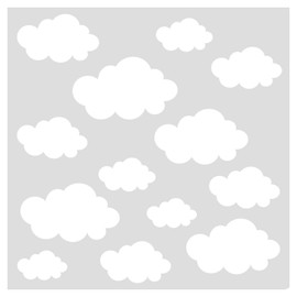 Little Deco DL492 Wall Sticker Clouds I 2 x A4 Sheets I Nursery Sky Decoration Baby Wall Sticker Boys Wall Sticker Girls Baby Room