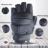 SJI Cycling & Gym Half Finger Leather Gloves, for Lifting,