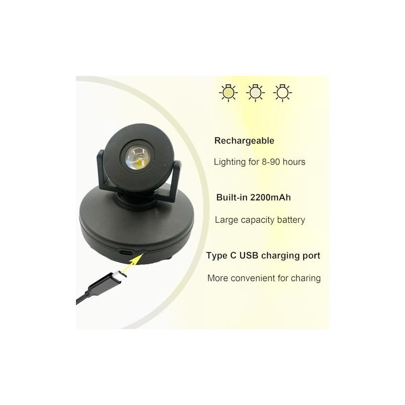 Wireless LED Spotlight 2 Pack, Rechargeable Uplights Battery Powered Picture