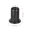 TA-VIGOR 50Pcs M6 Rivet Nuts, Carbon Steel Zinc-Plated Knurled Flat