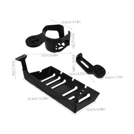 Gatuida 1 Set Gaming Desk Organizer Headset Stand Under Desk Cable Tray Cup Holder Tidy Setup Enhanced Appearance for Workstations and Gaming