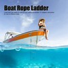 Boat Rope Ladder Portable 5 Step Folding Marine Rope Ladder