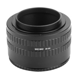 Pomya Lente M42 a M42 Monte Adaptador helicoidal de Enfoque, Adaptador de Lente helicoide de Enfoque Ajustable Accesorio de Tubo Macro(36mm-90mm)