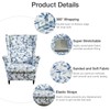 Wing Chair Slipcovers 2 Pieces Stretch Spandex Wingback Chair Covers