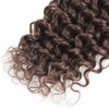 Raivide Color #4 Bundle Chocolate Brown Deep Wave Human Hair