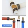 90pcs 1/2" PEX Fittings, Elbow TEE Straight Couplings Set, PEX