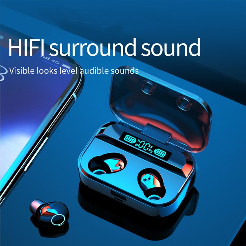 Smart BT Headset Touch Digital Display 5.1 Wireless Waterproof In-Ear