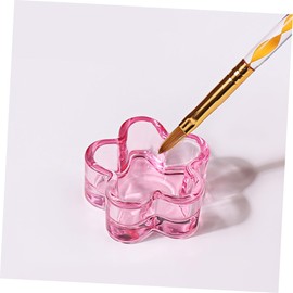 Mikinona Fashionable Pink Glass Nail Dappen Dish Cups 4 Pack Manicure Nail Art Supplies