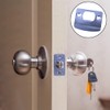3 Pcs Door Latch Strike Plate D Shaped Striker Keep