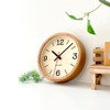KATOMOKU Muku Clock 20 Oak Wall Clock, Continuous Second Hand,