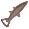 Fish Bottle Opener Distressed Brown Cast Iron 7in Long