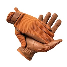 Sulkhanz GENTS Horse Riding MEN'S Gloves Equestrian Real Leather & Cotton Premium Quality in TAN (XL)