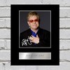 Iconic Pics Elton John Signed Mounted Photo Display Plaque Wall