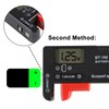 UMLIFE 2 Pack Battery Tester，Digital LCD Universal Battery Tester (Model: