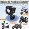 Nacowo Motorcycle Auxiliary LED Fog Lights Driving Light Spotlight with