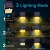 6 Pack Solar Motion Lights Outdoor, 3 Modes/100LED Solar Security