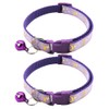 CCUUHJ Reflective Cat Collars Breakaway with Bell Moons Stars 2