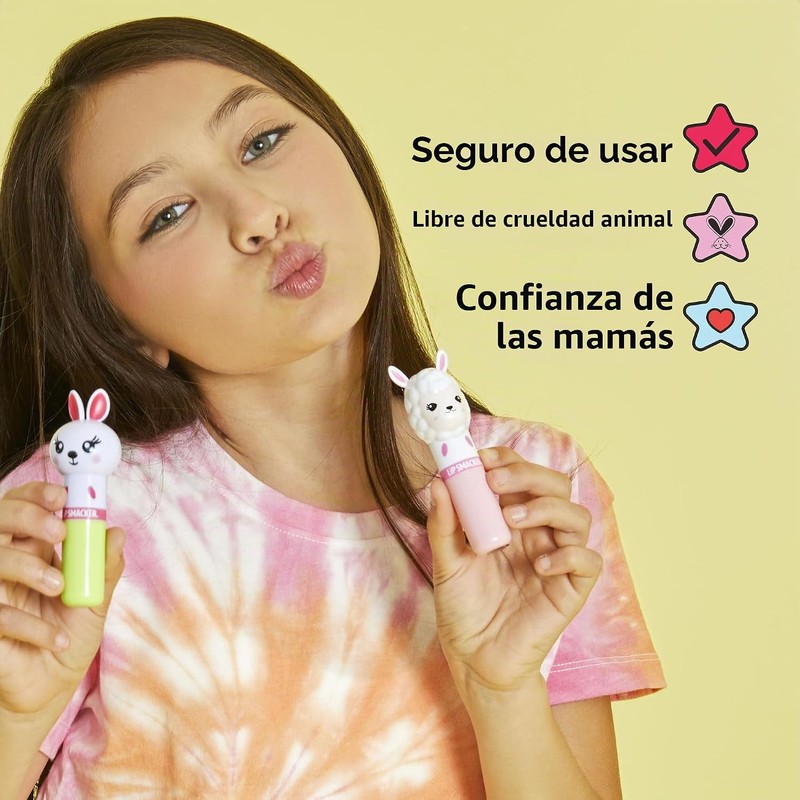 Lip Smacker Lippy Pal Flavored Clear Balm Strawberry, Straw-ma-Llama berry,