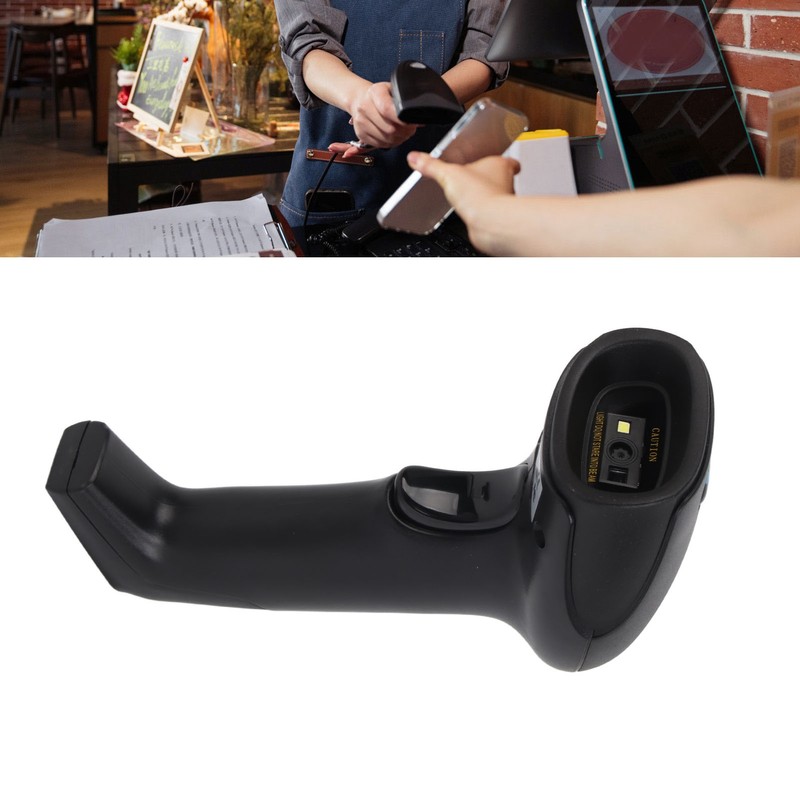 Wireless Barcode Scanner USB Ergonomics Handheld 1D Code Reader Automatic