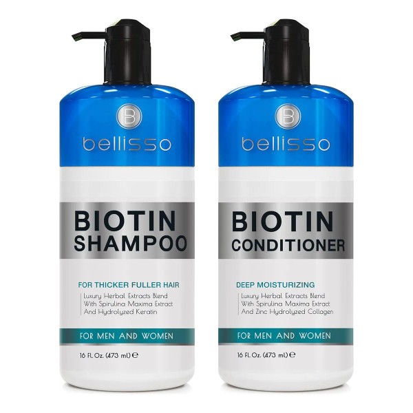 Set De Champ Y Acondicionador De Biotina, Tratamiento Libre -