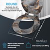 SANILO Wooden Toilet Seat with Soft Close [ROUND] - Decorative,