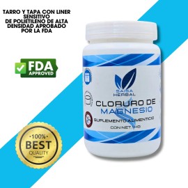 Cloruro de Magnesio USP 3 kg SAISA HERBAL | Grado Alimenticio | Suplemento Natural | Sabor Amargo | Uso Humano