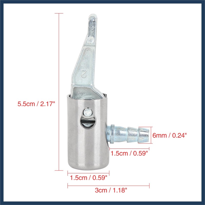 INFINAUTO 6mm Locking Air Chuck Air Hose Inflator Adapter for
