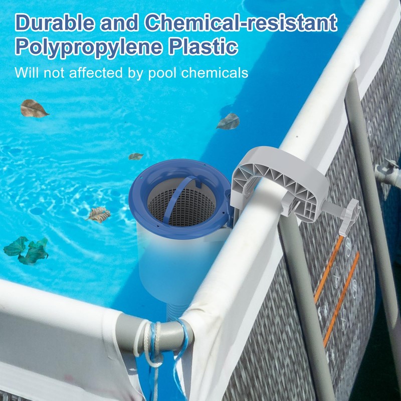 Sepetrel Above Ground Pool Surface Skimmer, Wall Mount Pool Maintenance
