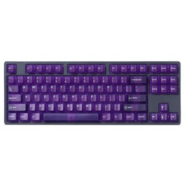 DROP + MiTo Keysterine Transparent ABS Keycap Set R2 - Grape - 60%, 65%, 75%, TKL, WKL, 1800, 96-Key, Full-Size and More Cherry MX Style Keyboard Compatibility