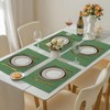Vinyl Placemats Set of 8, PVC Woven Washable Non-Slip Table