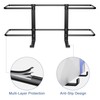 Glove Box Dispenser Wall Mount: Black Glove Holder Organizer for