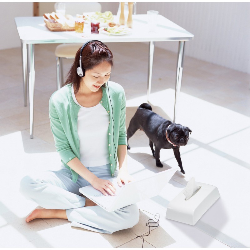 Iseto I-568 Tissue Case, White, Tissue Paper Box with Magnet,