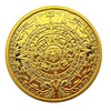 Voocye Mayan Civilization Aztec Calendar Coin 40mm Diameter (1 Gold)