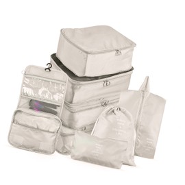 Storage Bags 8PCS Set Travel  Suitcase Packing Set Storage Cases Portable Luggage  Clothes Shoe Tidy Pouch Bag