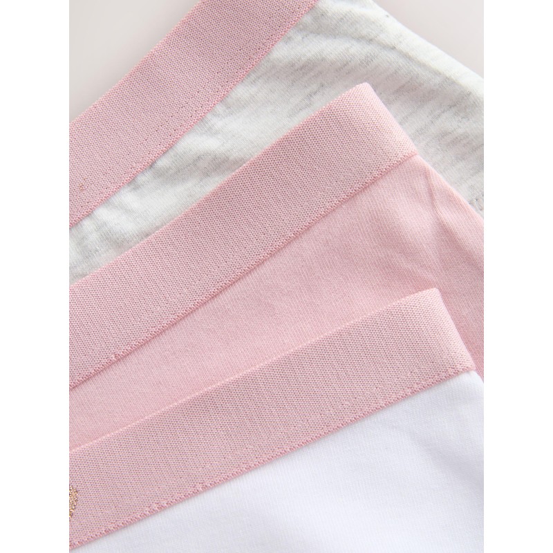 NEXT Hipster Briefs 7 Pack, Pink/Grey