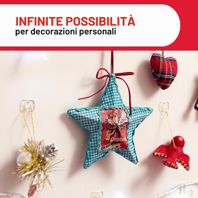Command Ganci di fissaggio, 60 mini ganci trasparenti e 68
