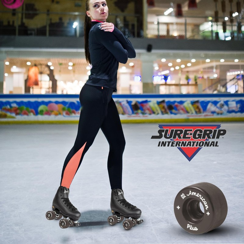 Sure-Grip All American Plus Indoor Black Wheels - Made of