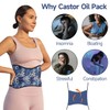 Langsprit Castor Oil Pack Wrap,Organic Cotton Castor Oil Packs for