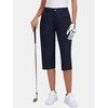 MoFiz Women's Capri Pants with Pockets Lightweight Cropped Hiking Golf